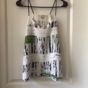 Black and white blouse